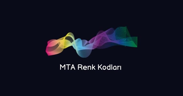 MTA Renk Kodları